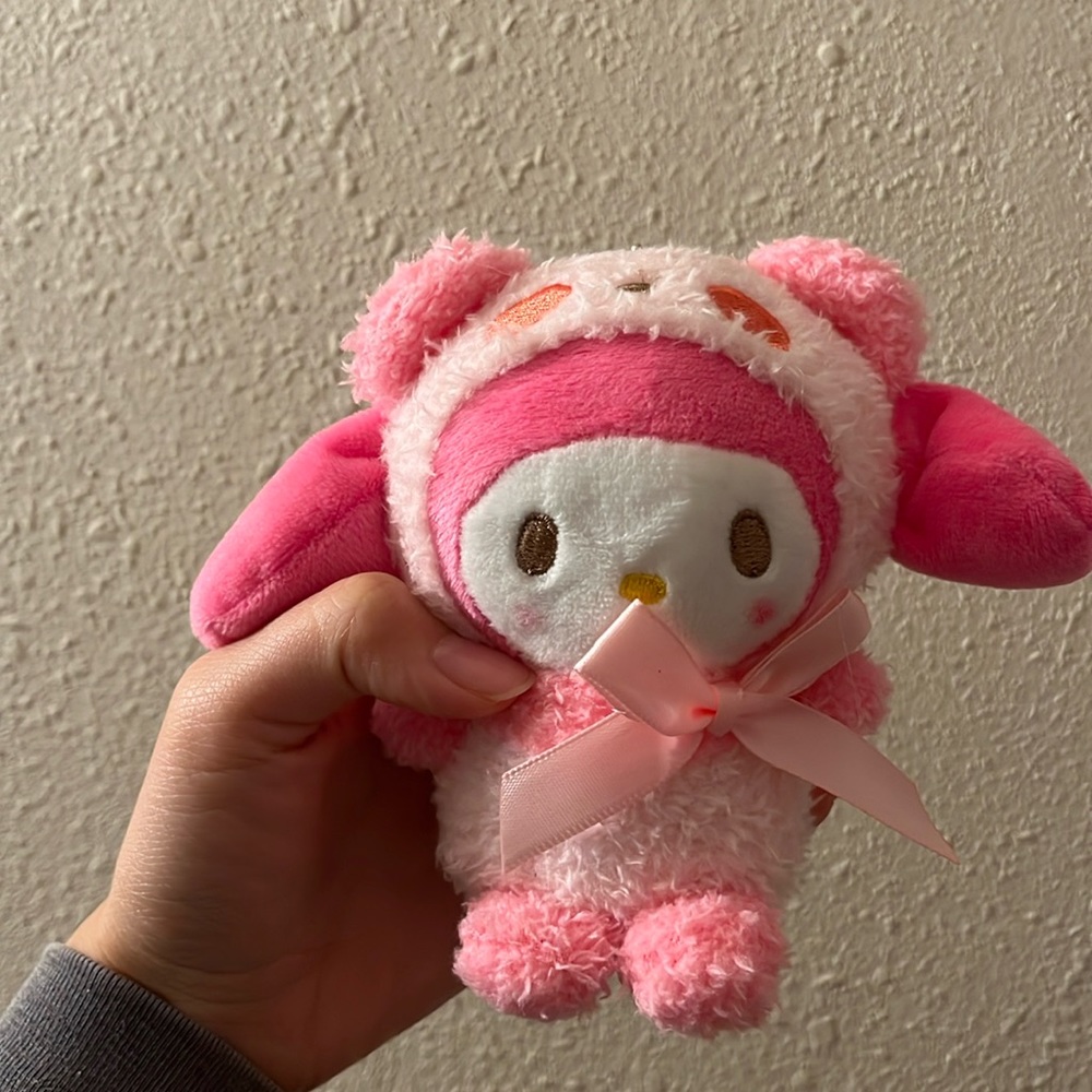My melody keychain plush